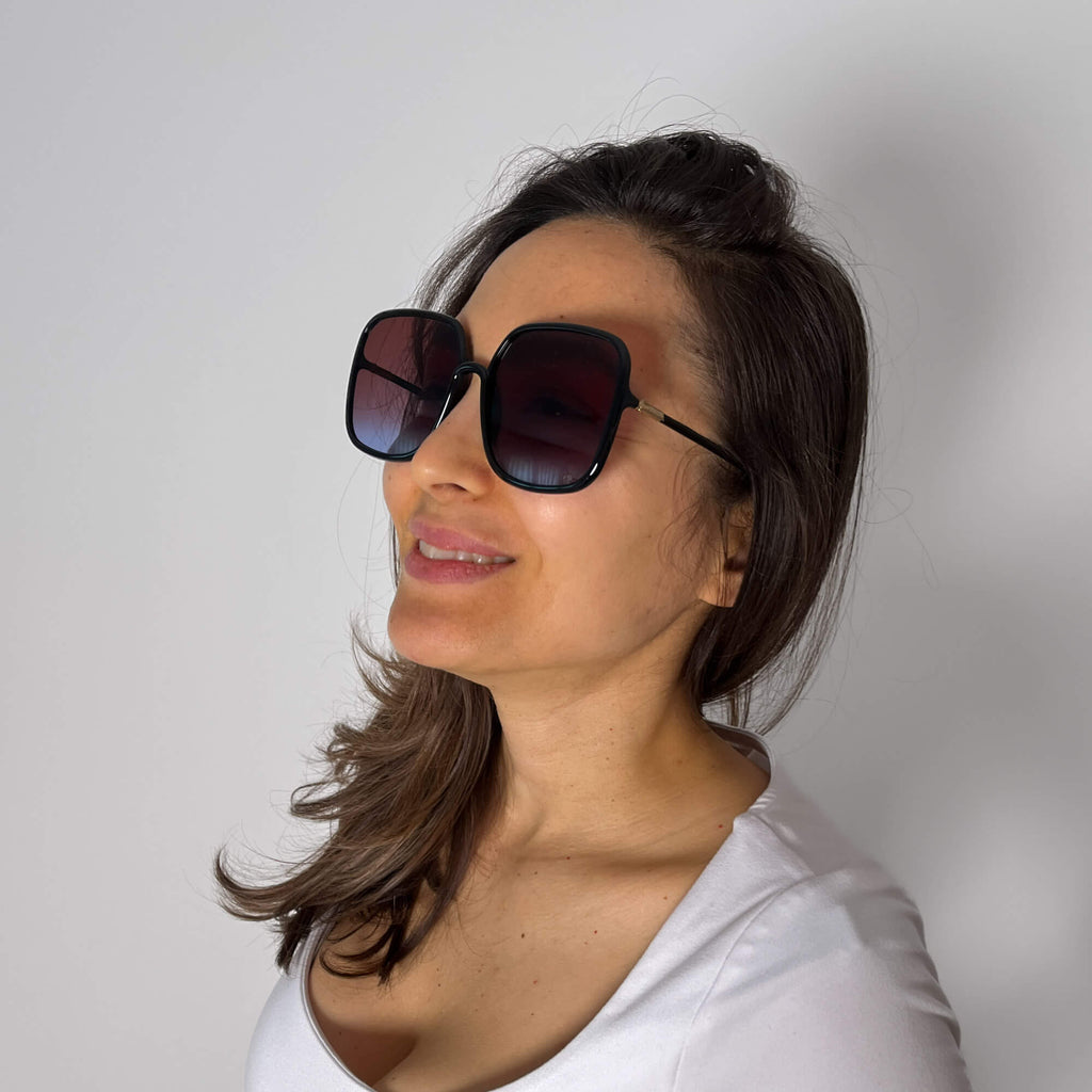 Second hand Dior Square Sunglasses Acetate Brown - Tabita Bags
