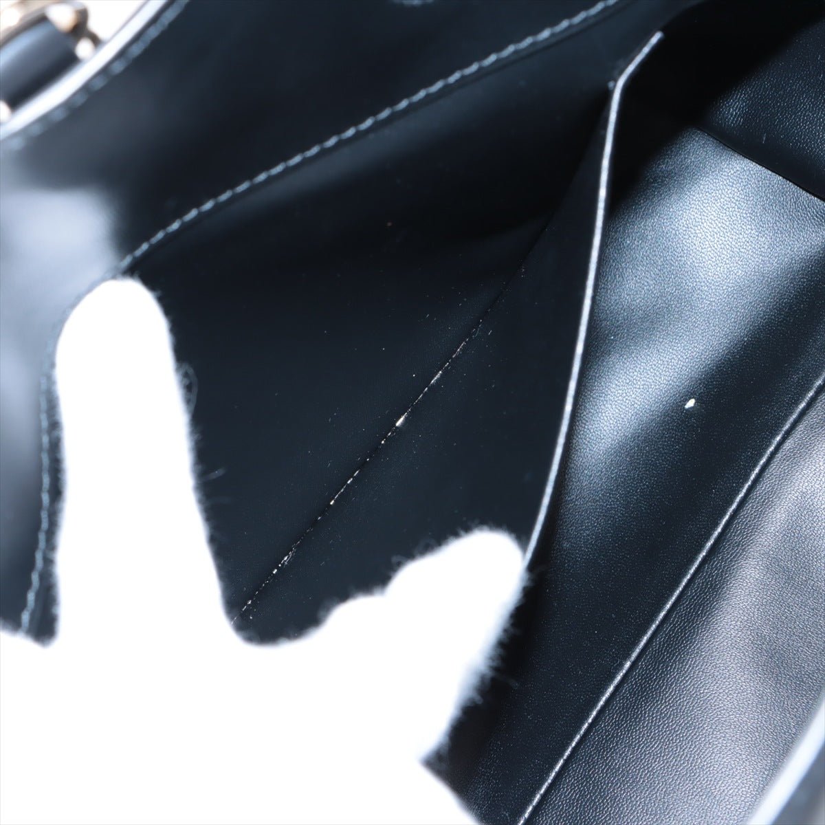 Second hand Dior Toujours Large Calfskin Leather Lucky Star Macrocannage 2-Way Handbag Black - Tabita Bags