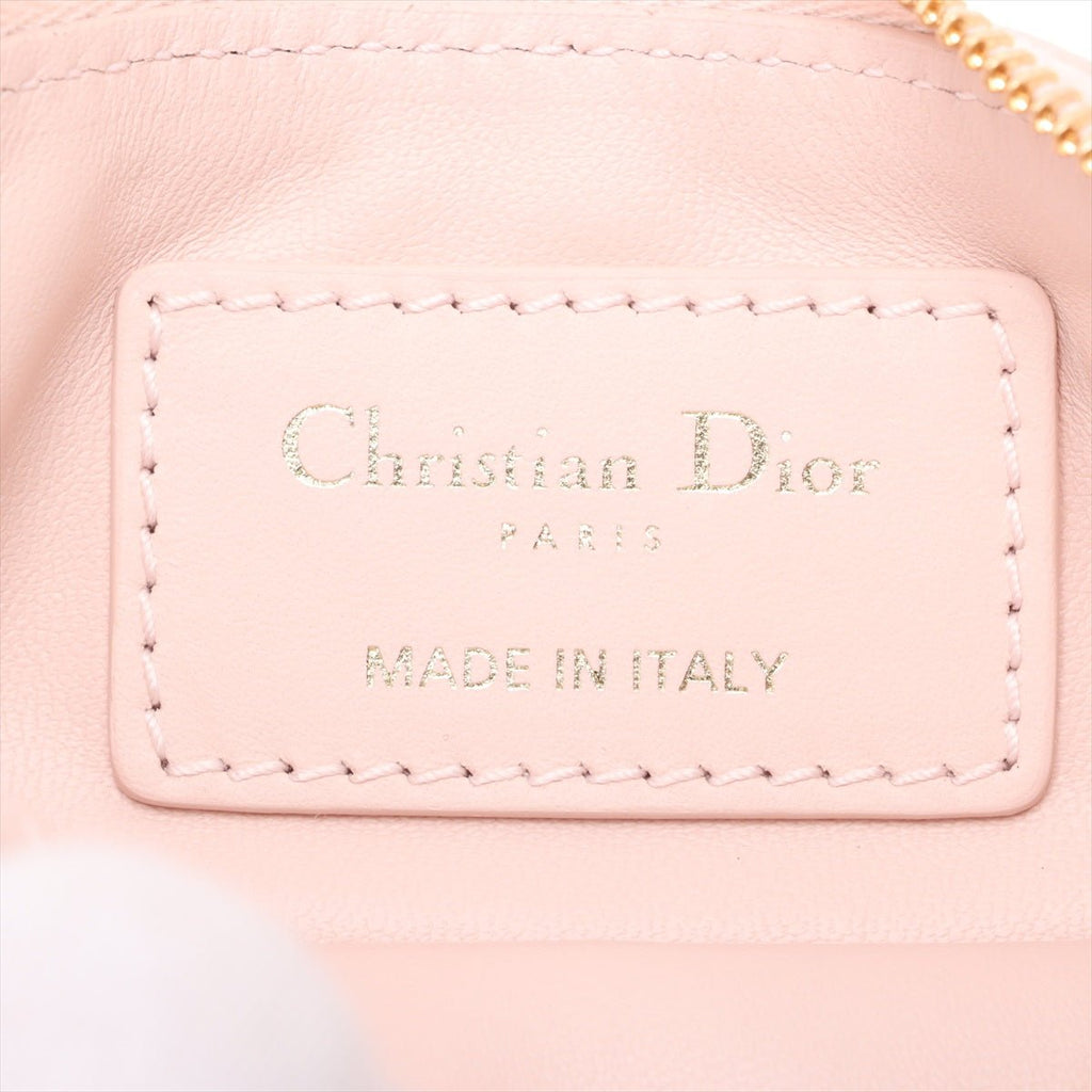 Second hand Dior Toujours Medium Calfskin Leather Macrocannage pouch Tote Handbag Pink - Tabita Bags