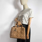 Second hand Dior Toujours Medium Macrocannage Calfskin Leather 2 - Ways Tote Bag pouch Beige - Tabita Bags