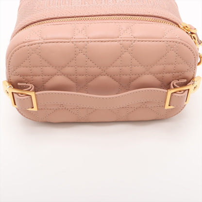 Second hand Dior Vanity Case Canvas Cannage 2-Way Handbag Pink - Tabita Bags