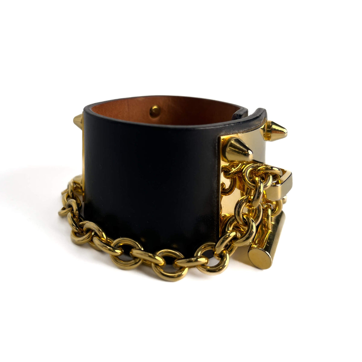 Second hand Disquared 2 Leather Bracelet 18 CM Black - Tabita Bags