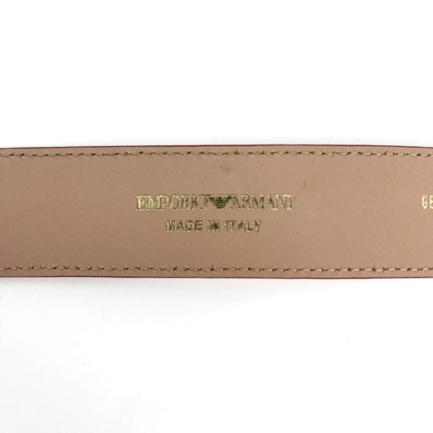 Second hand Emporio Armani Thin Belt Leather 90 Red - Tabita Bags