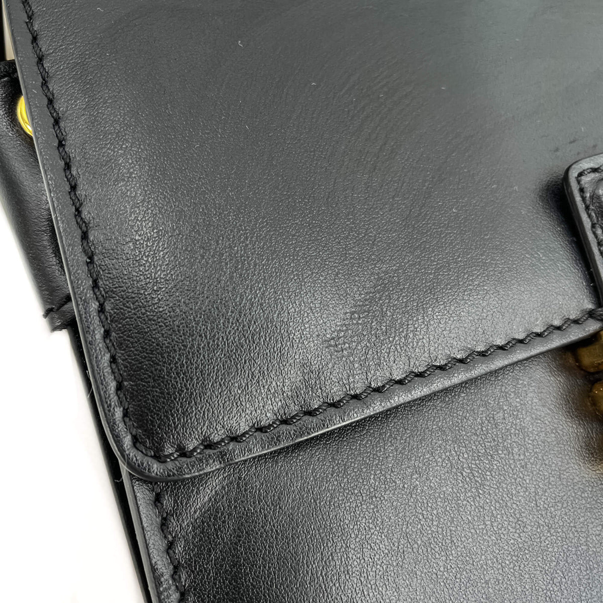 Second hand Etro Rainbow Leather Flap Shoulder Bag Black - Tabita Bags