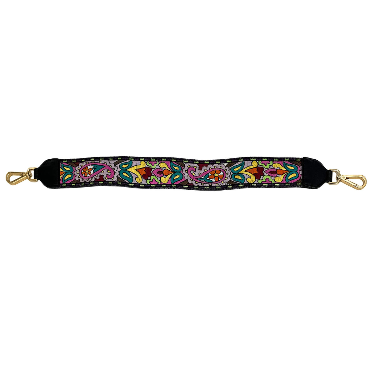 Second hand Etro Rainbow Leather Flap Shoulder Bag Black - Tabita Bags