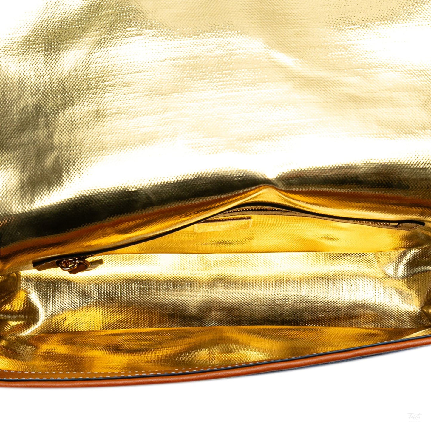 Second hand Fendi Baguette Medium FF Tridimensional Fabric 2 - Ways Baguette Handbag Blue - Tabita Bags