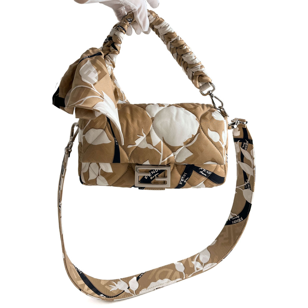Second hand Fendi Baguette Medium FF Tridimensional Leather 2 - Ways Bag - Tabita Bags