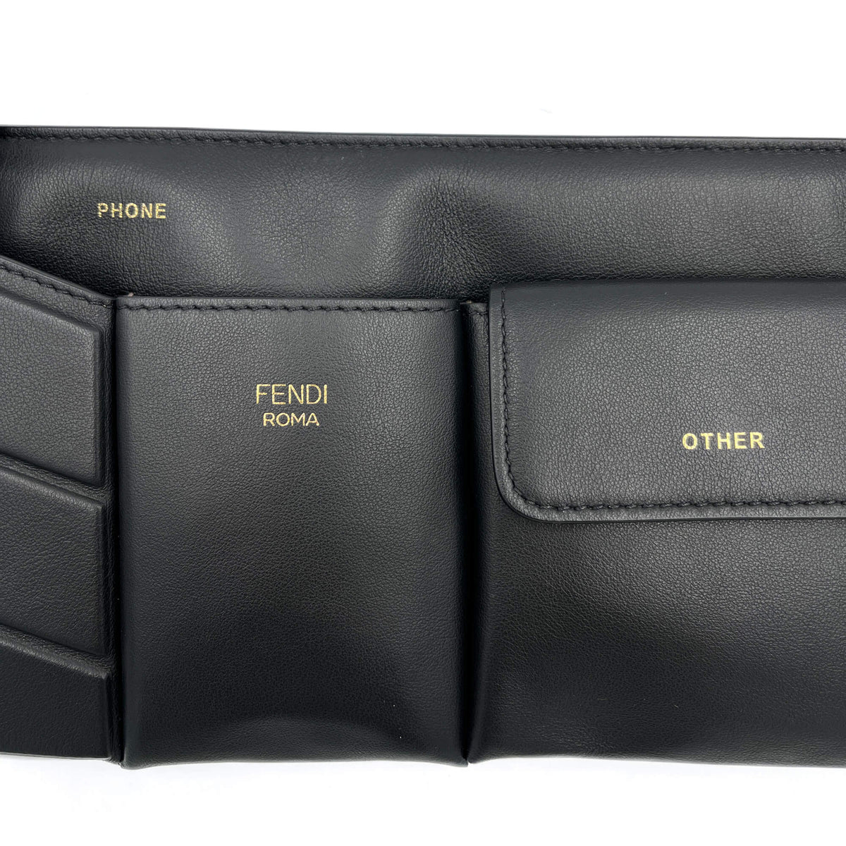 Second hand Fendi Belt Bag CalfSkin Leather Black - Tabita Bags