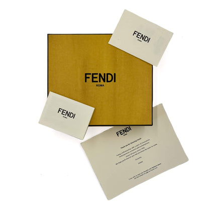 Second hand Fendi FF Diamonds Leather Wallet Brown - Tabita Bags