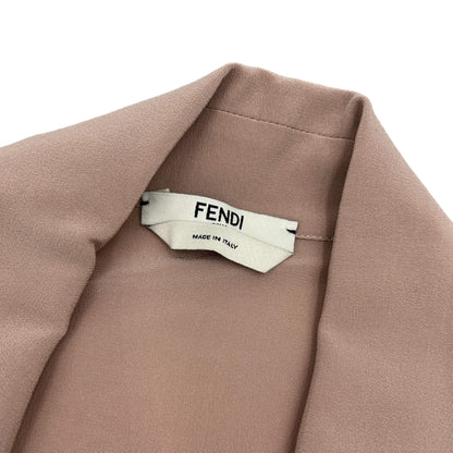 Second hand Fendi Long - Sleeved Shirt Silk 40 Beige - Tabita Bags