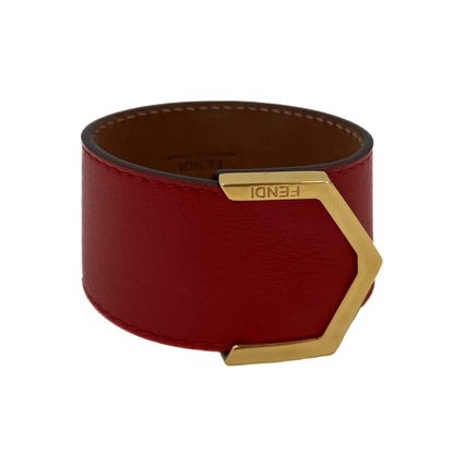 Second hand Fendi Manchette Bracelet Red - Tabita Bags