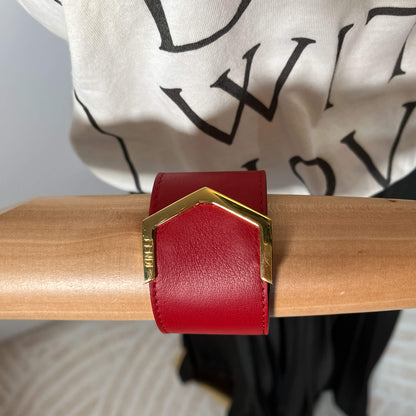 Second hand Fendi Manchette Bracelet Red - Tabita Bags