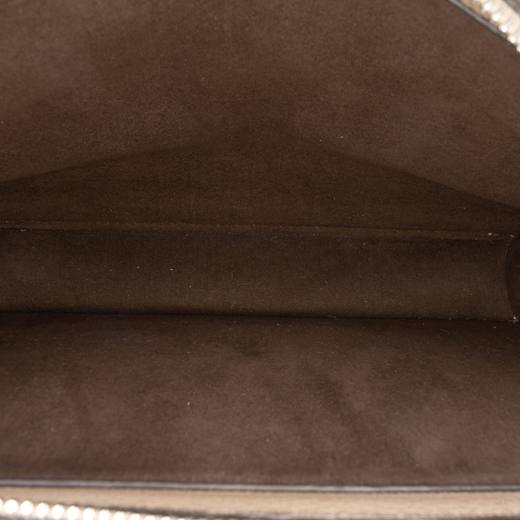 Second hand Fendi Peekaboo ISeeU Medium Zucca Leather Satchel Handbag Brown - Tabita Bags