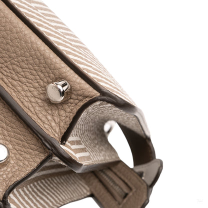 Second hand Fendi Peekaboo ISeeU Medium Zucca Leather Satchel Handbag Brown - Tabita Bags