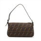 Second hand Fendi Zucca Medium Canvas 2-Ways Baguette Bag Brown Jacquard - Tabita Bags