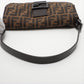 Second hand Fendi Zucca Medium Canvas 2-Ways Baguette Bag Brown Jacquard - Tabita Bags