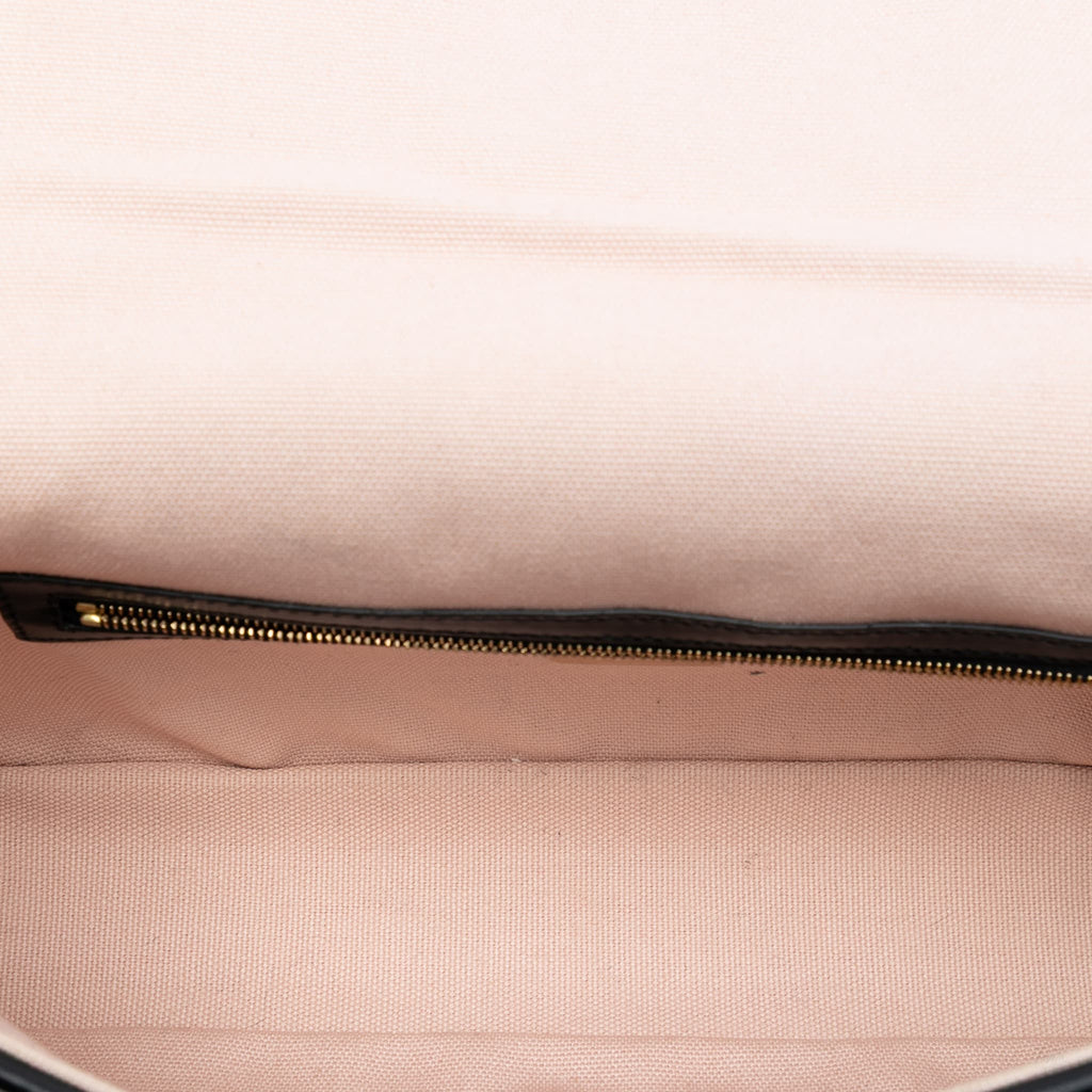 Second hand Fendi Zucca Medium Embroidered Canvas Baguette Shoulder Bag Pink - Tabita Bags