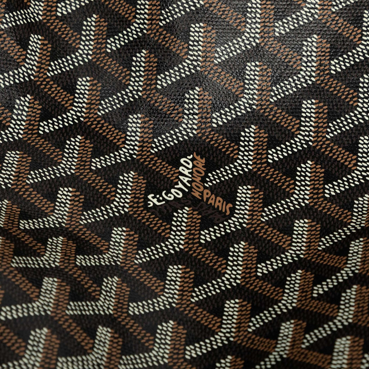 Second hand Goyard Saint Louis PM Goyardine Canvas Tote Shoulder Bag Black - Tabita Bags