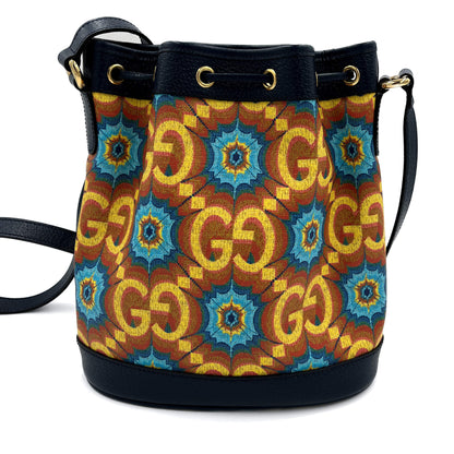 Second hand Gucci 100 Leather Bucket Shoulder Bag Kaleidoscopic - Tabita Bags