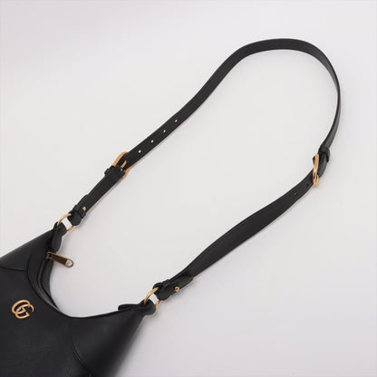 Second hand Gucci Aphrodite Small Leather 2 - Ways Hobo Shoulder Bag Black - Tabita Bags