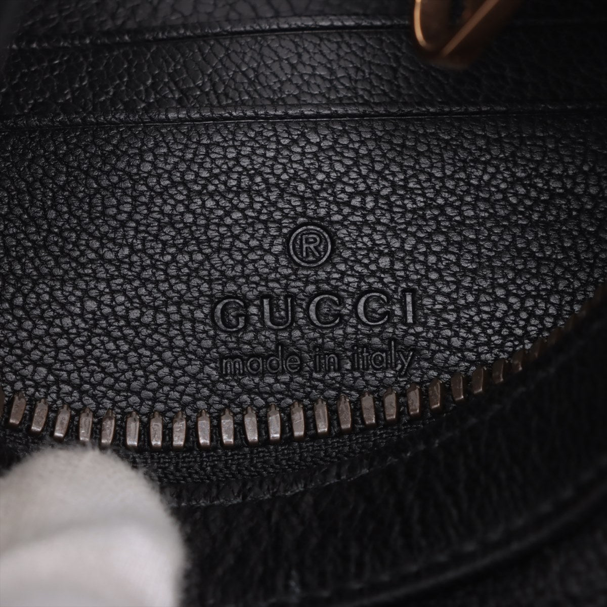 Second hand Gucci Aphrodite Small Leather 2 - Ways Hobo Shoulder Bag Black - Tabita Bags