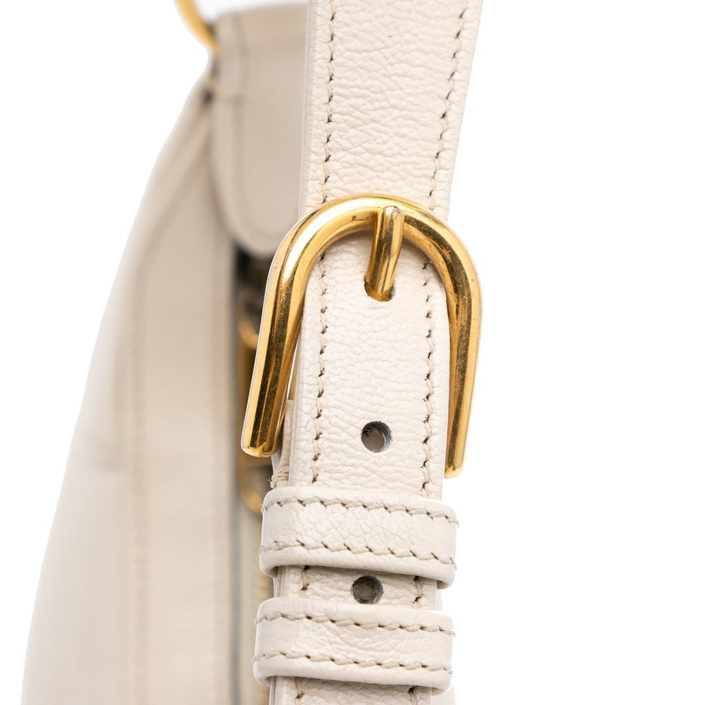 Second hand Gucci Aphrodite Small Leather 2 - Ways Hobo Shoulder Bag White - Tabita Bags