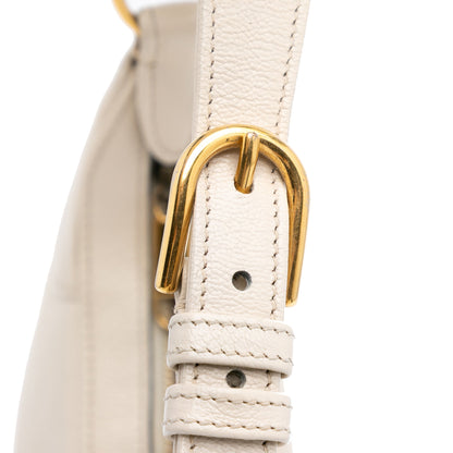 Second hand Gucci Aphrodite Small Leather 2 - Ways Hobo Shoulder Bag White - Tabita Bags