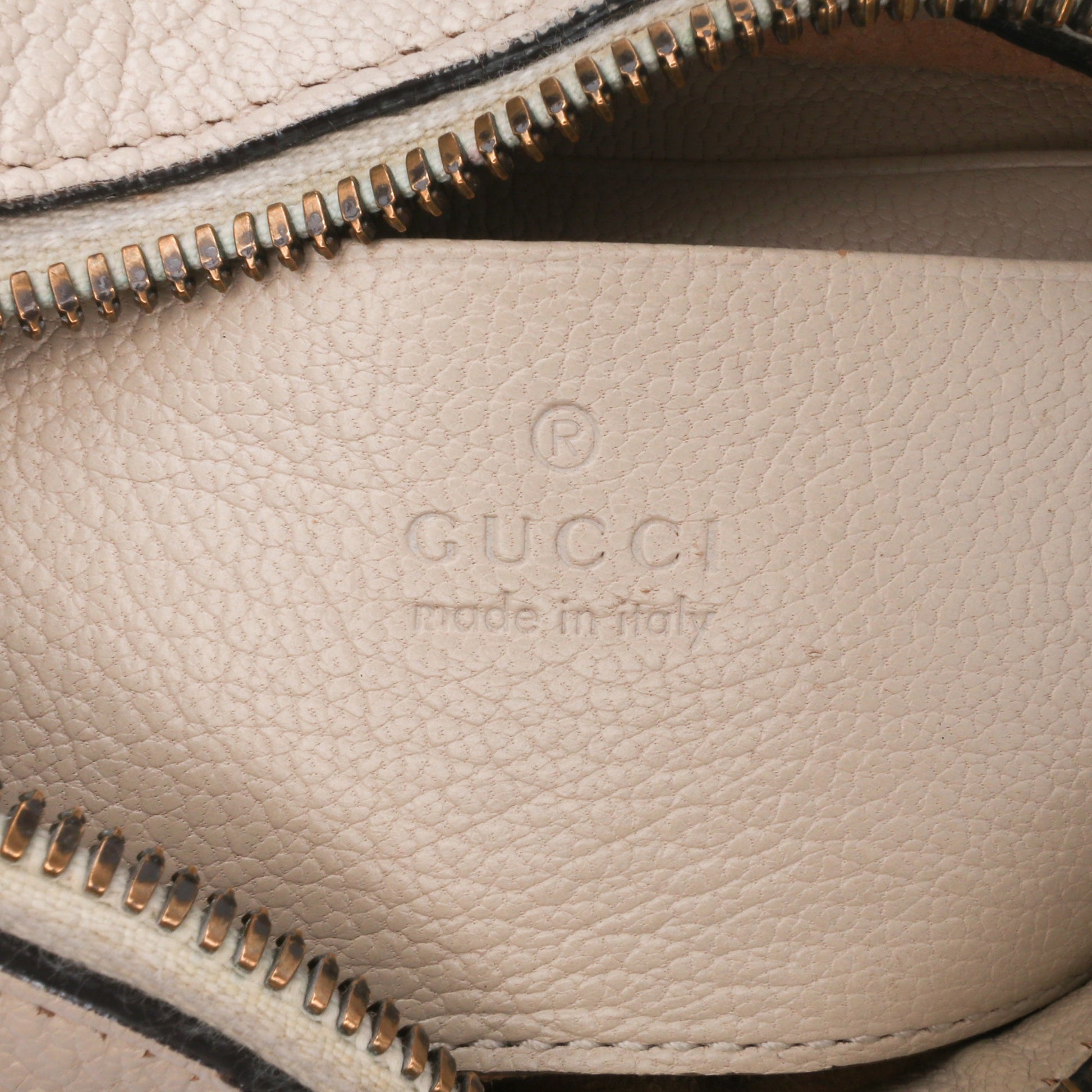 Second hand Gucci Aphrodite Small Leather 2 - Ways Hobo Shoulder Bag White - Tabita Bags