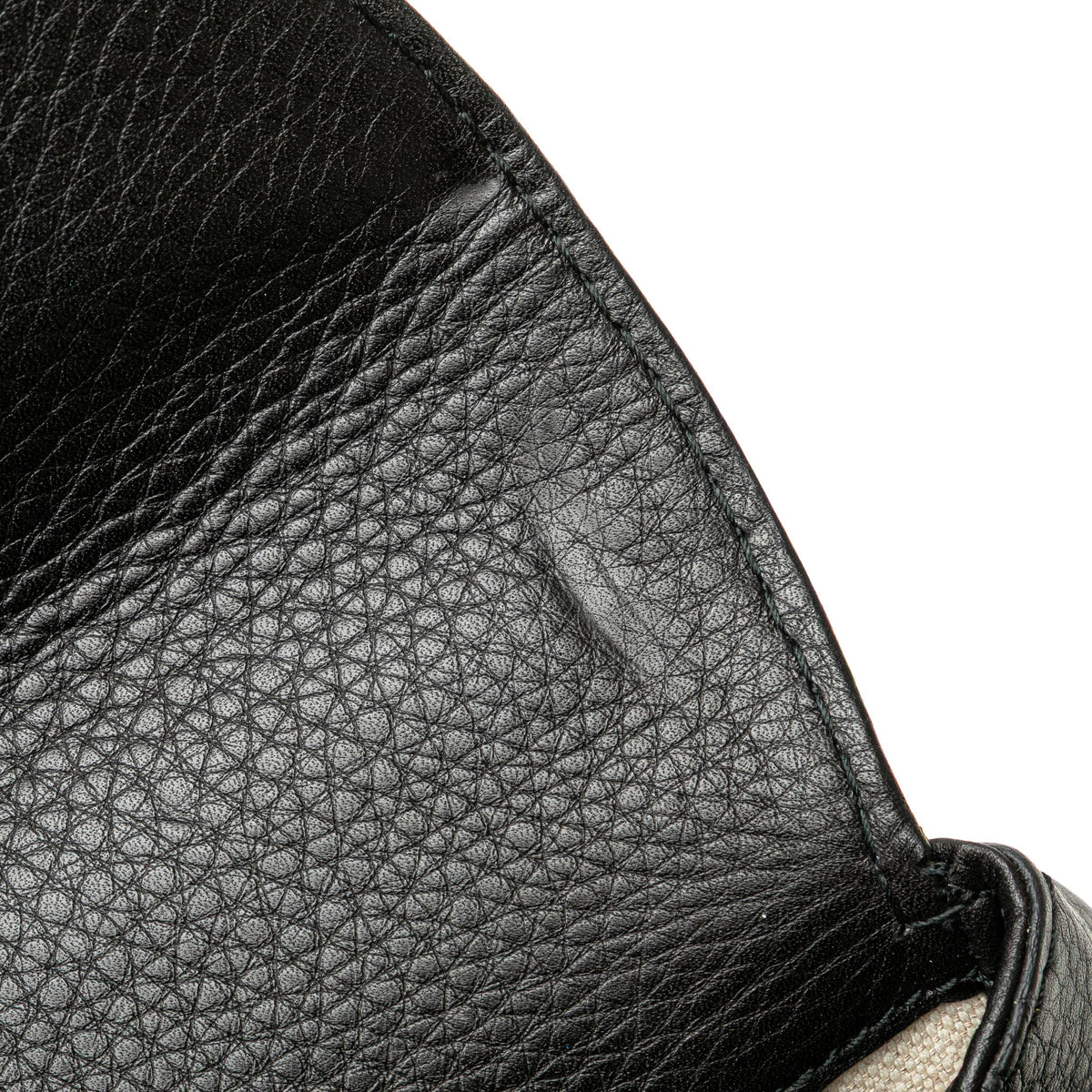 Second hand Gucci Bamboo Medium Leather Top - handle Handbag Black - Tabita Bags