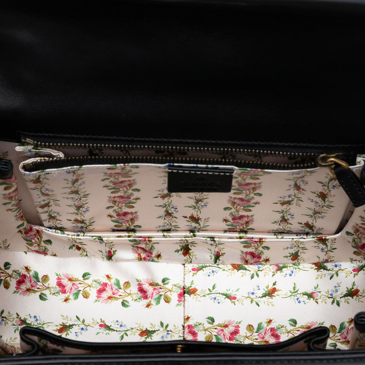 Second hand Gucci Bamboo Medium Leather Top - Handle Handbag Black - Tabita Bags