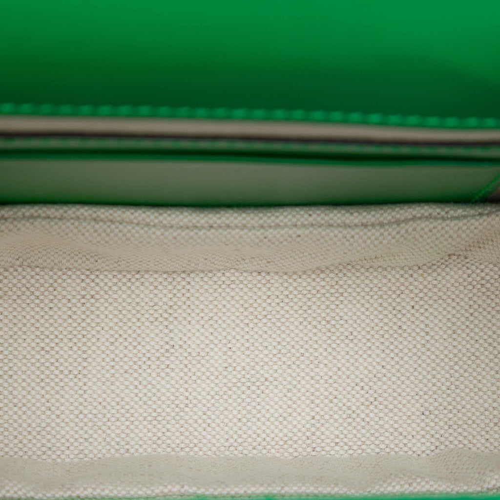 Second hand Gucci Bamboo Mini Leather Top-handle Handbag Green - Tabita Bags