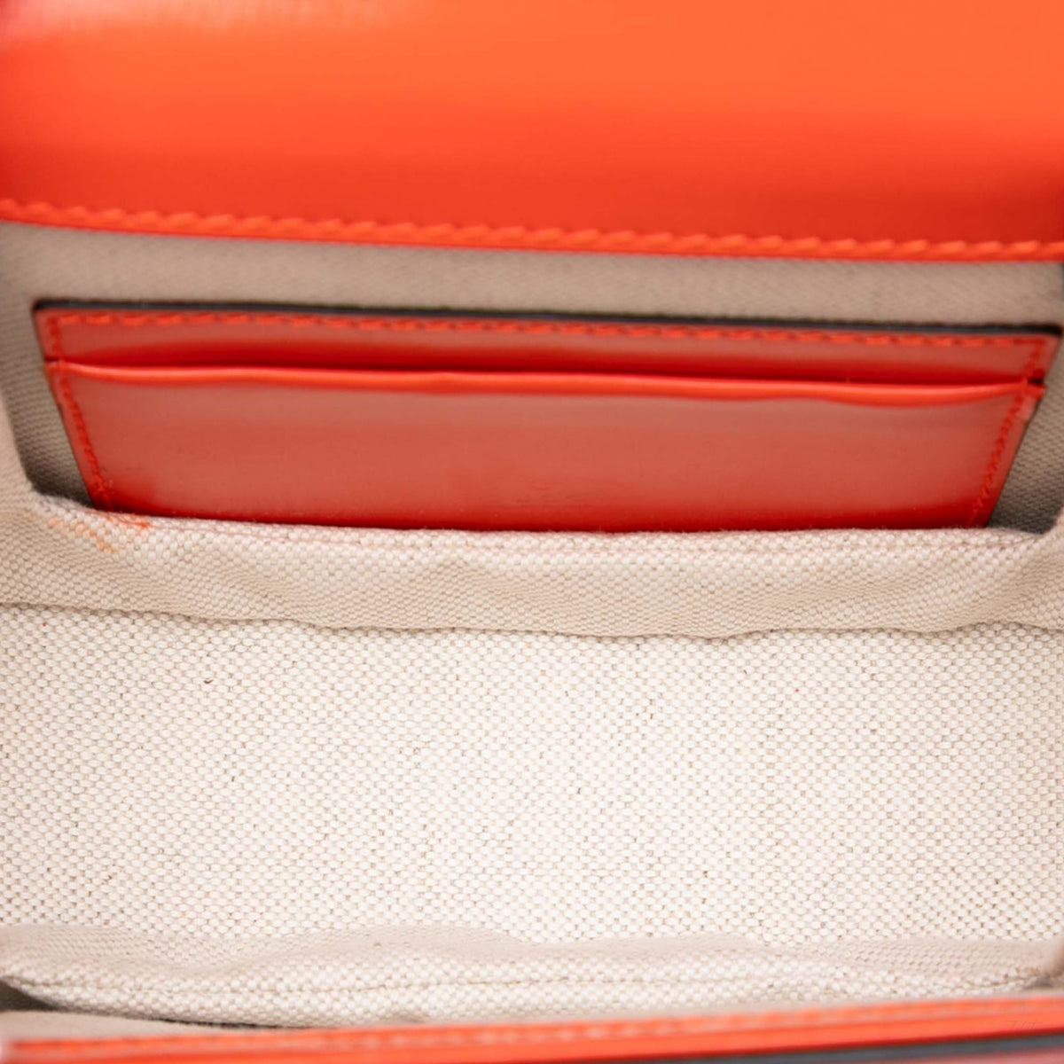 Second hand Gucci Bamboo Mini Leather Top-handle Handbag Orange - Tabita Bags