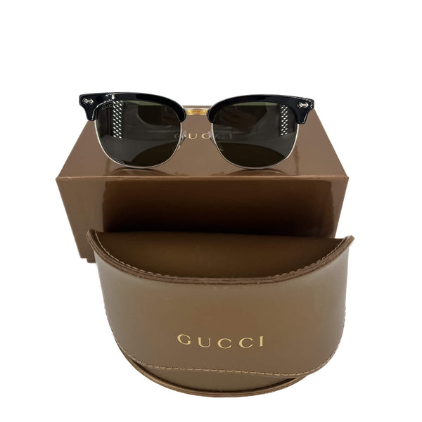 Gucci Gold and Black Metal Frame Unisex Sunglasses NW/OT Full Inclusion $579 Gucci GG1936S 001 Sunglasses - US main image 2