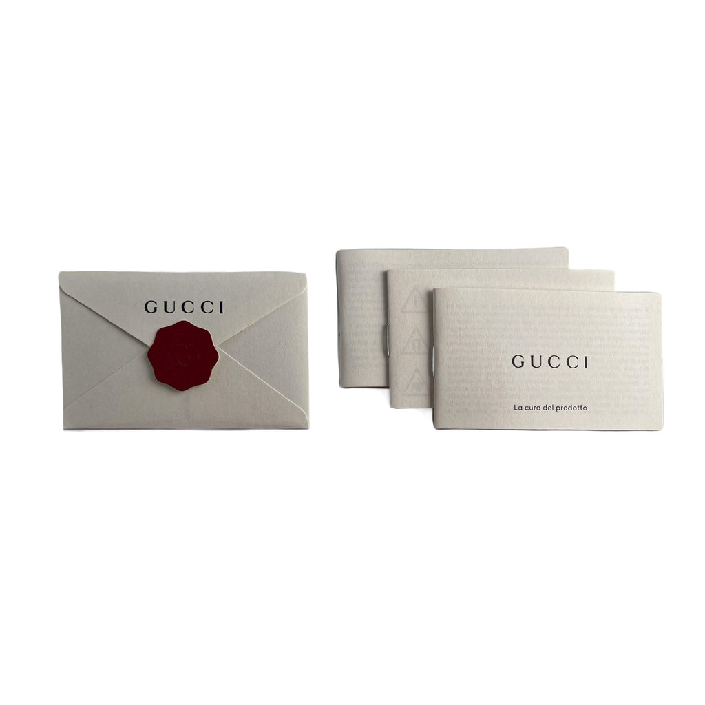 Second hand Gucci Blondie Small Leather Hobo Handbag Taupe - Tabita Bags