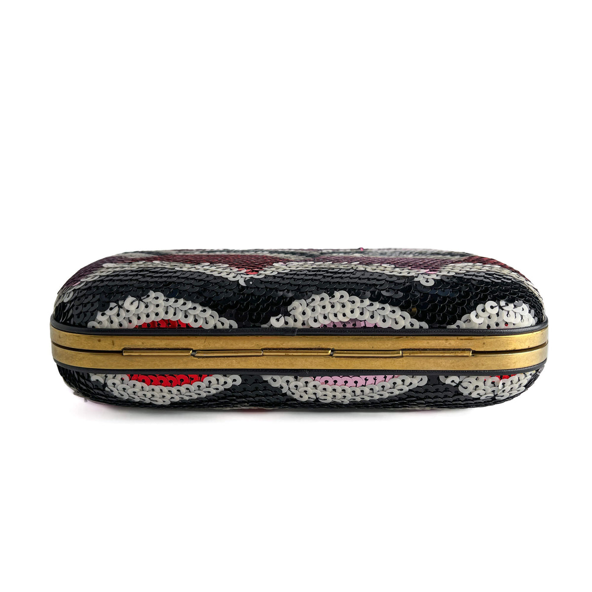 Second hand Gucci Brocade Embroidery Metal Clutch Multicolor - Tabita Bags