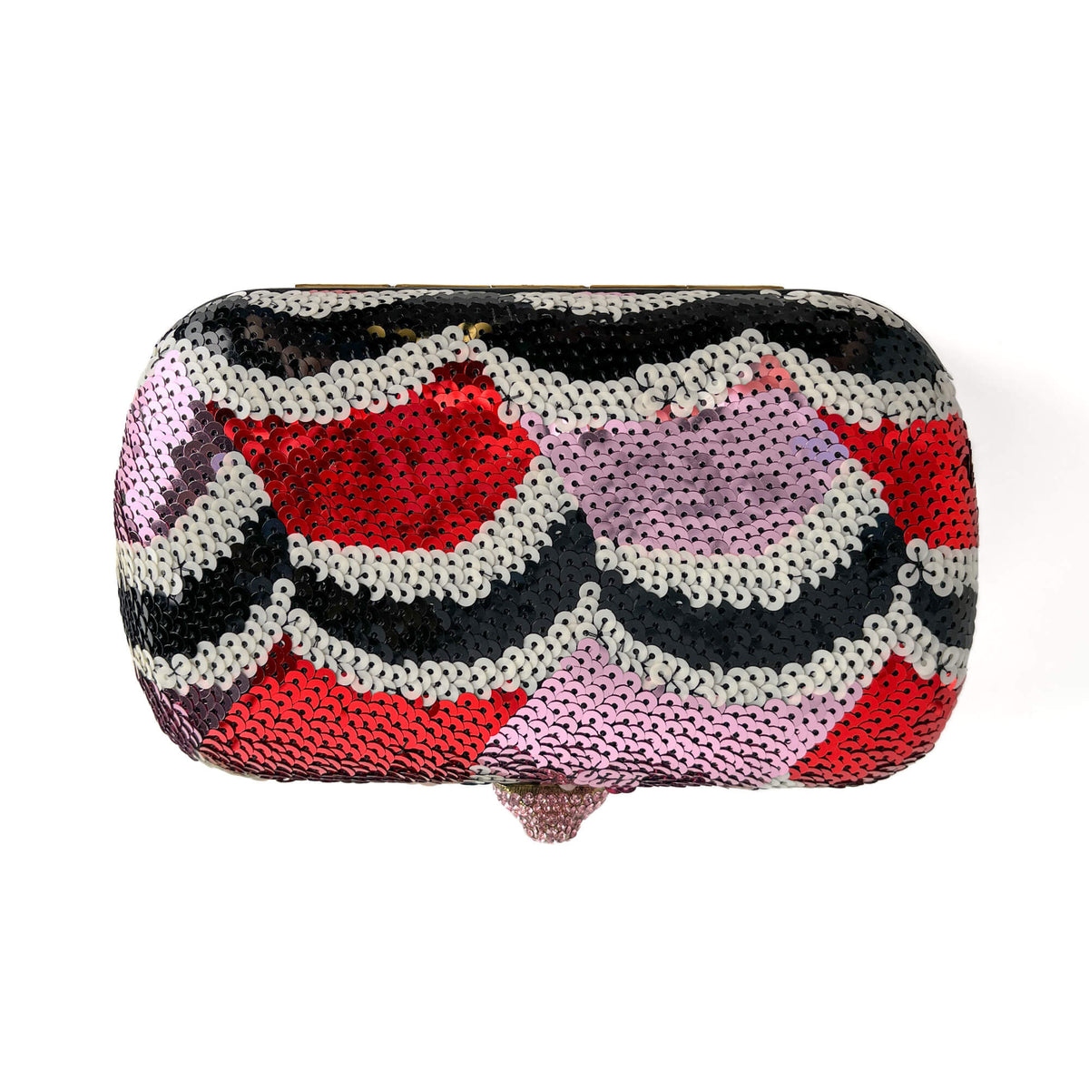 Second hand Gucci Brocade Embroidery Metal Clutch Multicolor - Tabita Bags