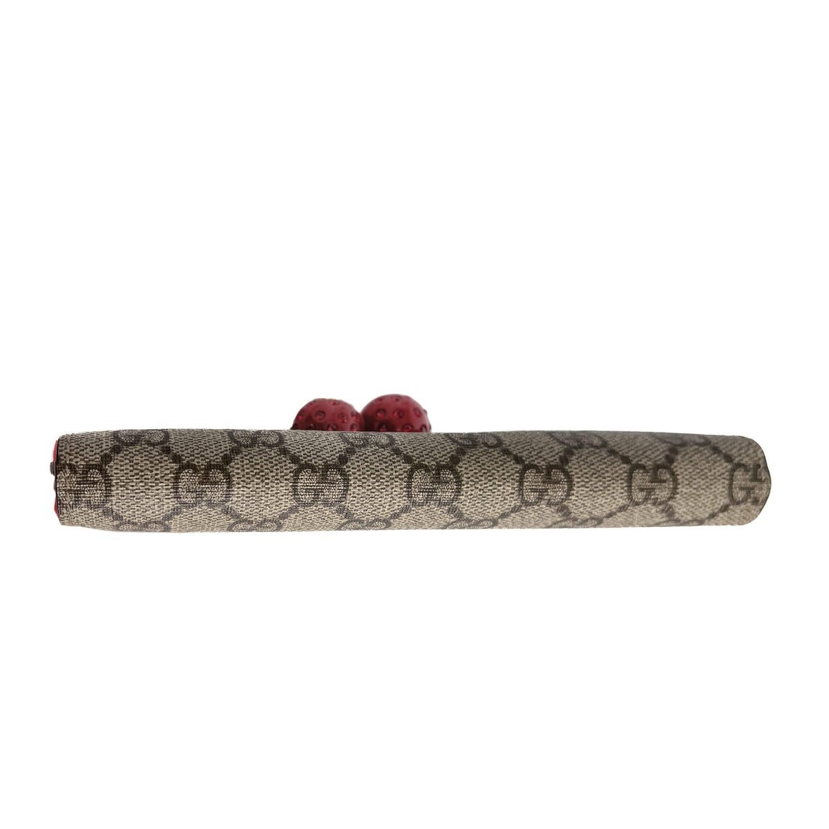 Second hand Gucci Cherry Canvas Long Zip Around Wallet GG Supreme - Tabita Bags
