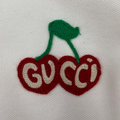 Second hand Gucci Cherry Logo Polyester & Cotton Tracksuit Off - white - Tabita Bags