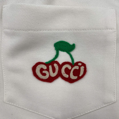 Second hand Gucci Cherry Logo Polyester & Cotton Tracksuit Off - white - Tabita Bags