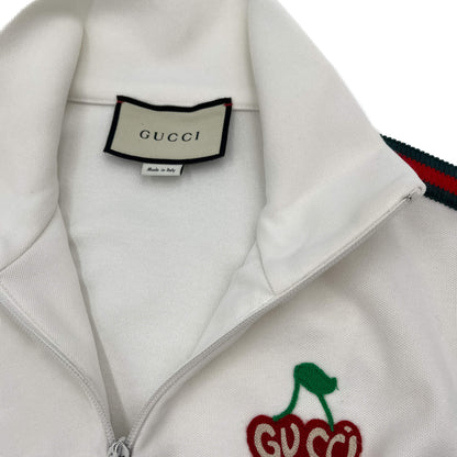 Second hand Gucci Cherry Logo Polyester & Cotton Tracksuit Off - white - Tabita Bags