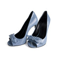 Second hand Gucci Clodine Peep Toe Patent Leather Pump 39.5 Blue - Tabita Bags