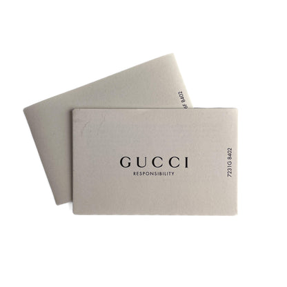 Second hand Gucci Deco Mini Leather Matelassé Flap Crossbody Dark Beige - Tabita Bags