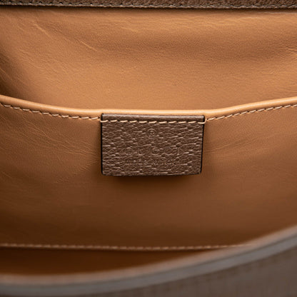 Second hand Gucci Diana Medium Canvas Jumbo GG Tote Handbag Brown - Tabita Bags
