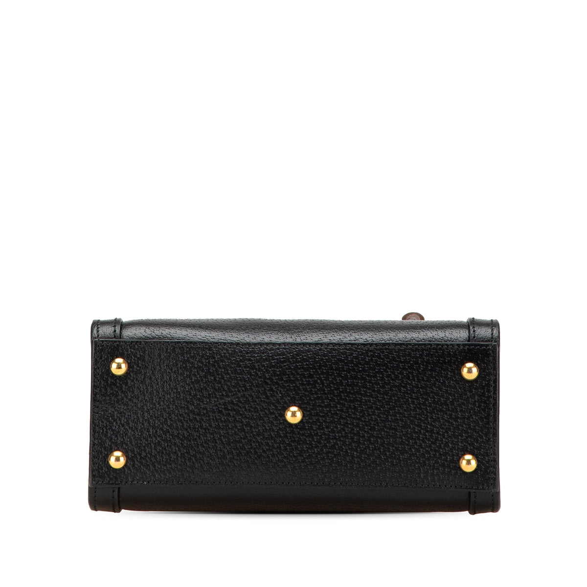 Second hand Gucci Diana Mini Leather Tote Handbag Black - Tabita Bags