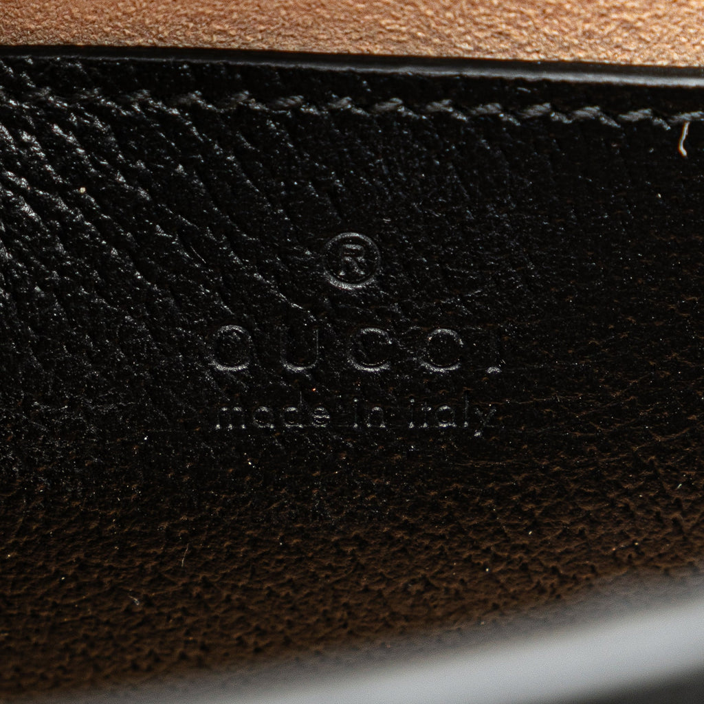 Second hand Gucci Diana Mini Leather Tote Handbag Black - Tabita Bags
