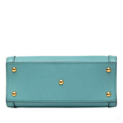 Second hand Gucci Diana Mini Leather Tote Handbag Blue - Tabita Bags