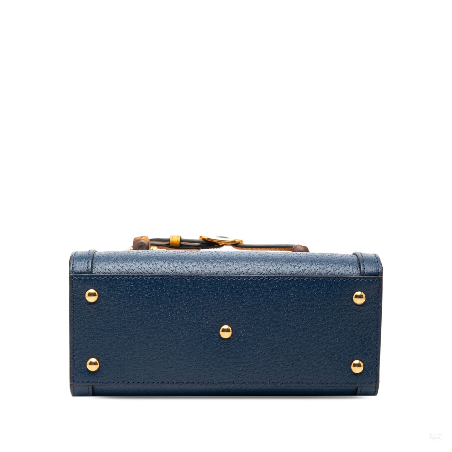Second hand Gucci Diana Mini Leather Tote Handbag Blue - Tabita Bags