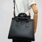 Second hand Gucci Diana Small Leather Tote Handbag Black - Tabita Bags