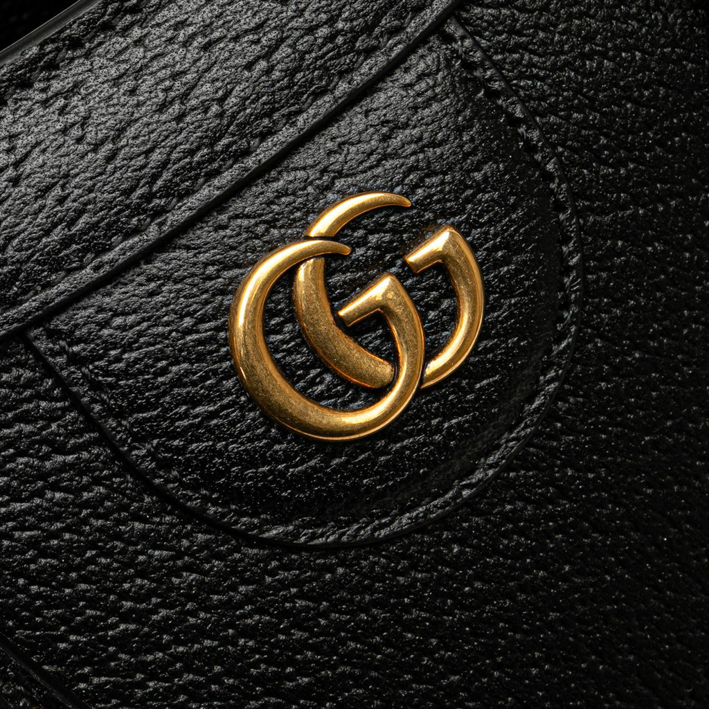 Second hand Gucci Diana Small Leather Tote Handbag Black - Tabita Bags