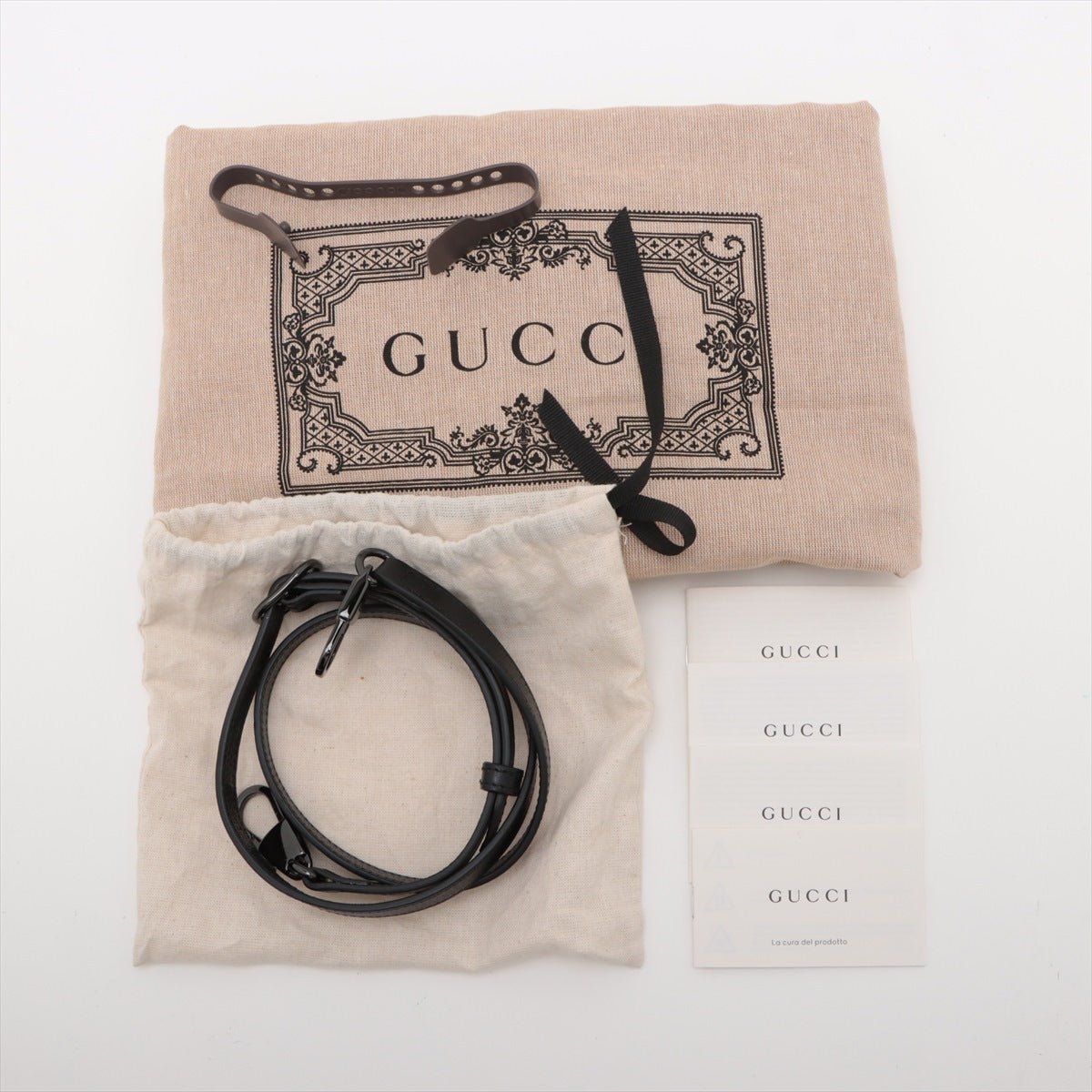 Second hand Gucci Diana Small Leather Tote Handbag Black - Tabita Bags